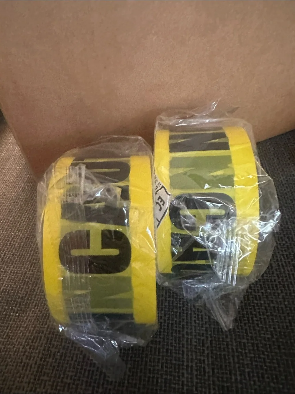 Yellow CAUTION Party Tape - Premium Safety Barrier Black Lettering (2x Available